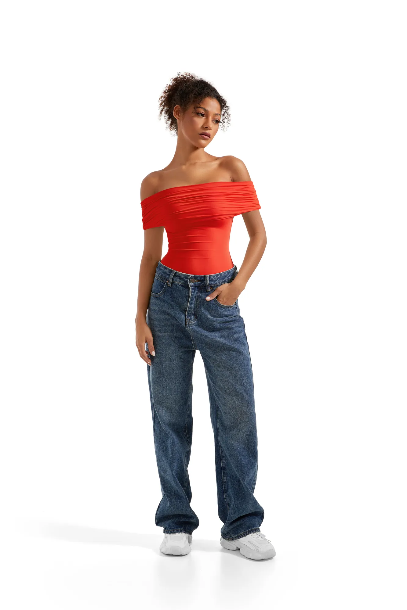 Buttery Soft Off Shoulder Bodysuit - Image 20