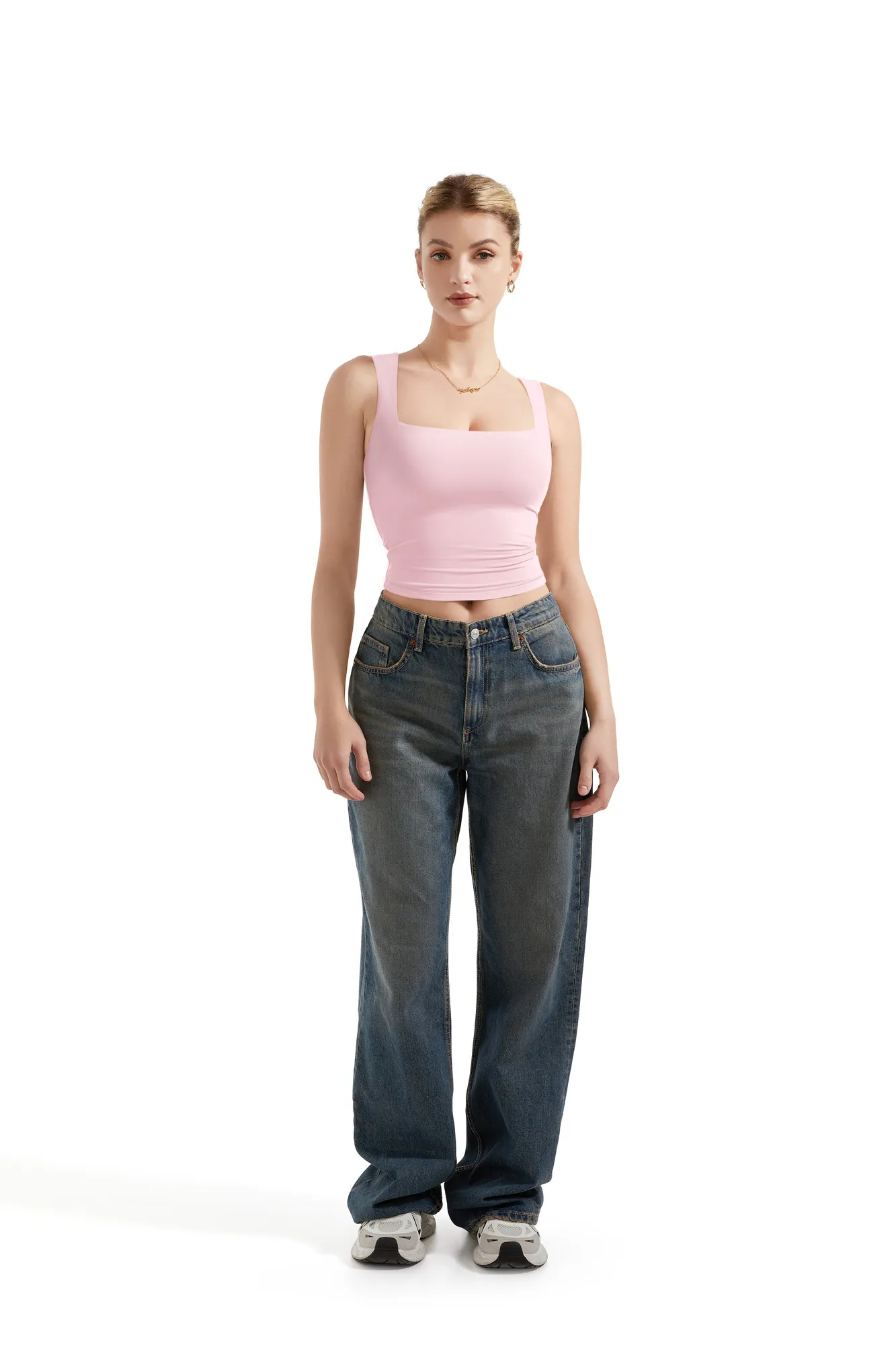 Buttery Soft Square Neck Tank Top - Image 32