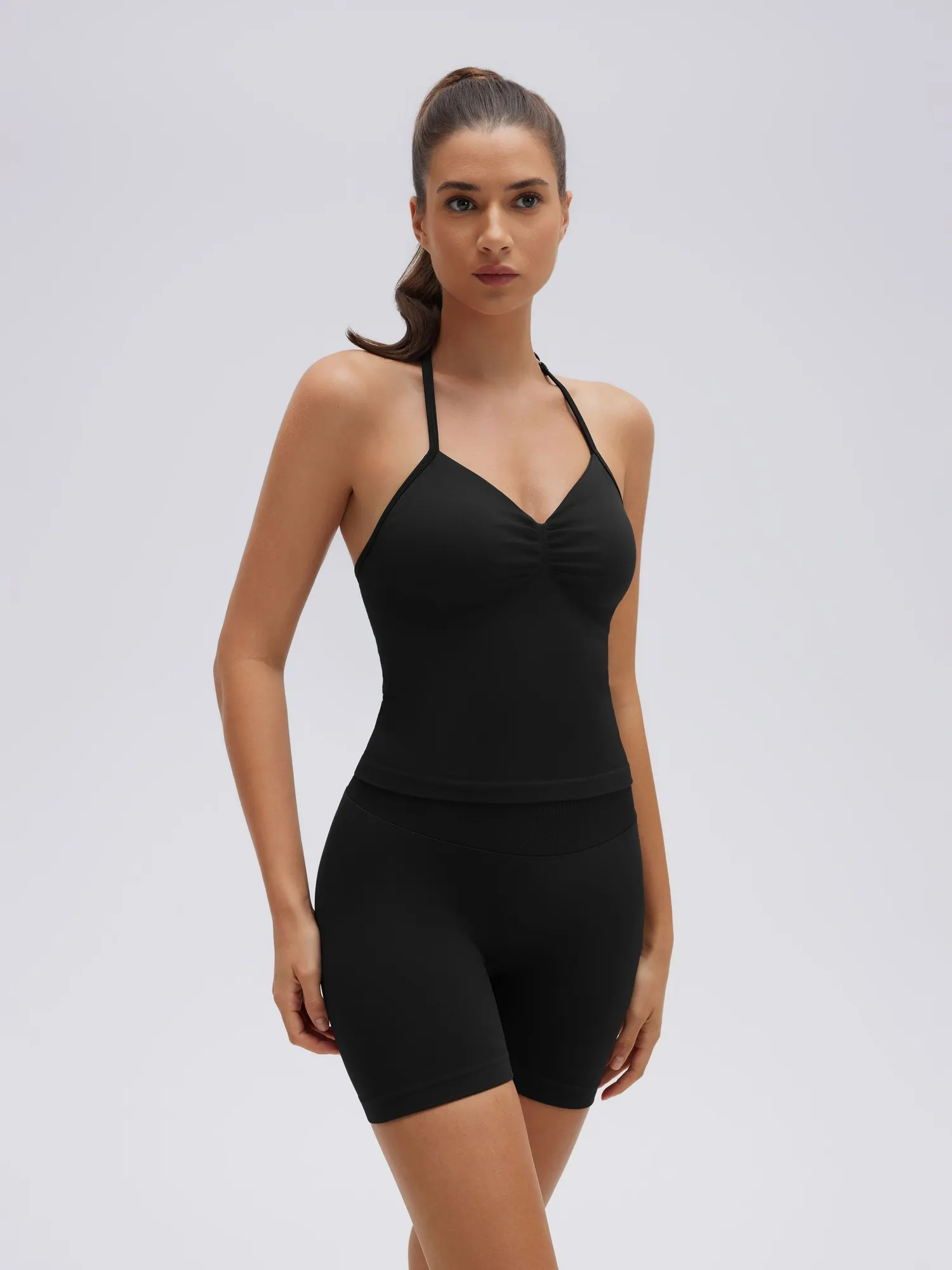 Strappy Halterneck V Neckline Halter Top - Image 10
