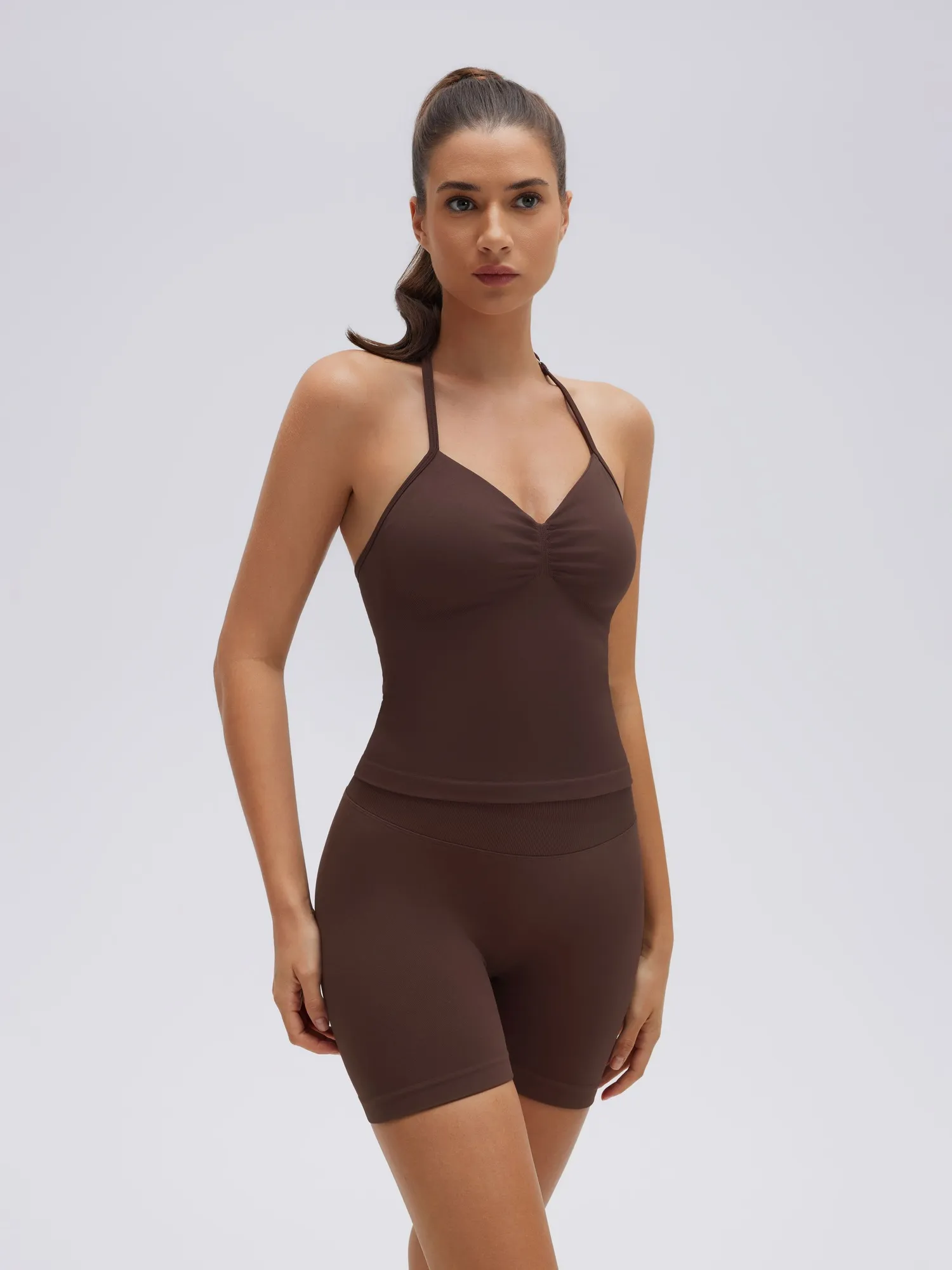 Strappy Halterneck V Neckline Halter Top - Image 16
