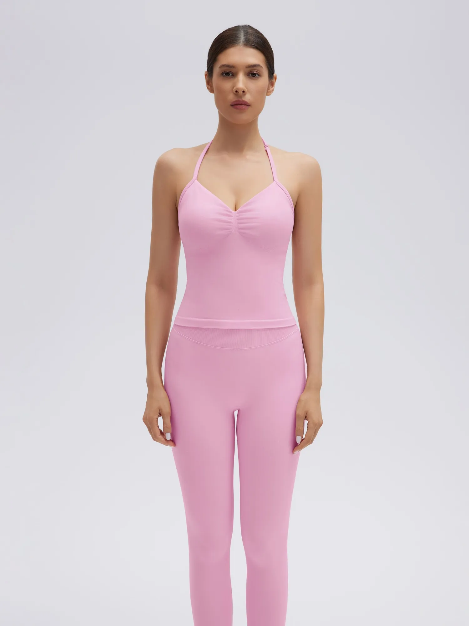 Strappy Halterneck V Neckline Halter Top - Image 19
