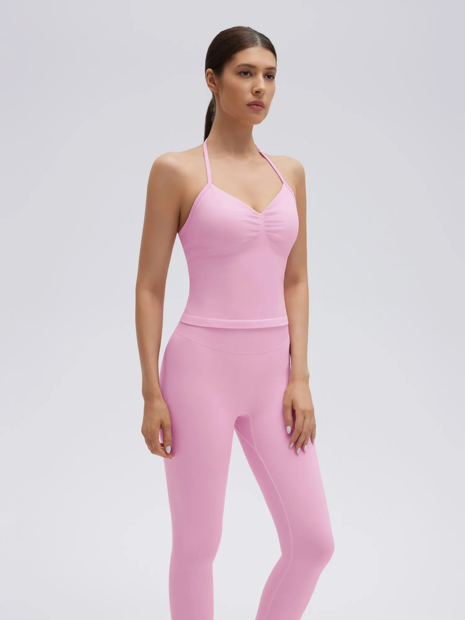 Strappy Halterneck V Neckline Halter Top - Image 21