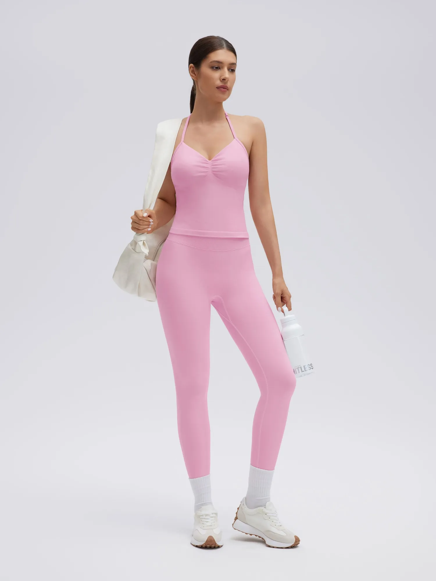 Strappy Halterneck V Neckline Halter Top - Image 23