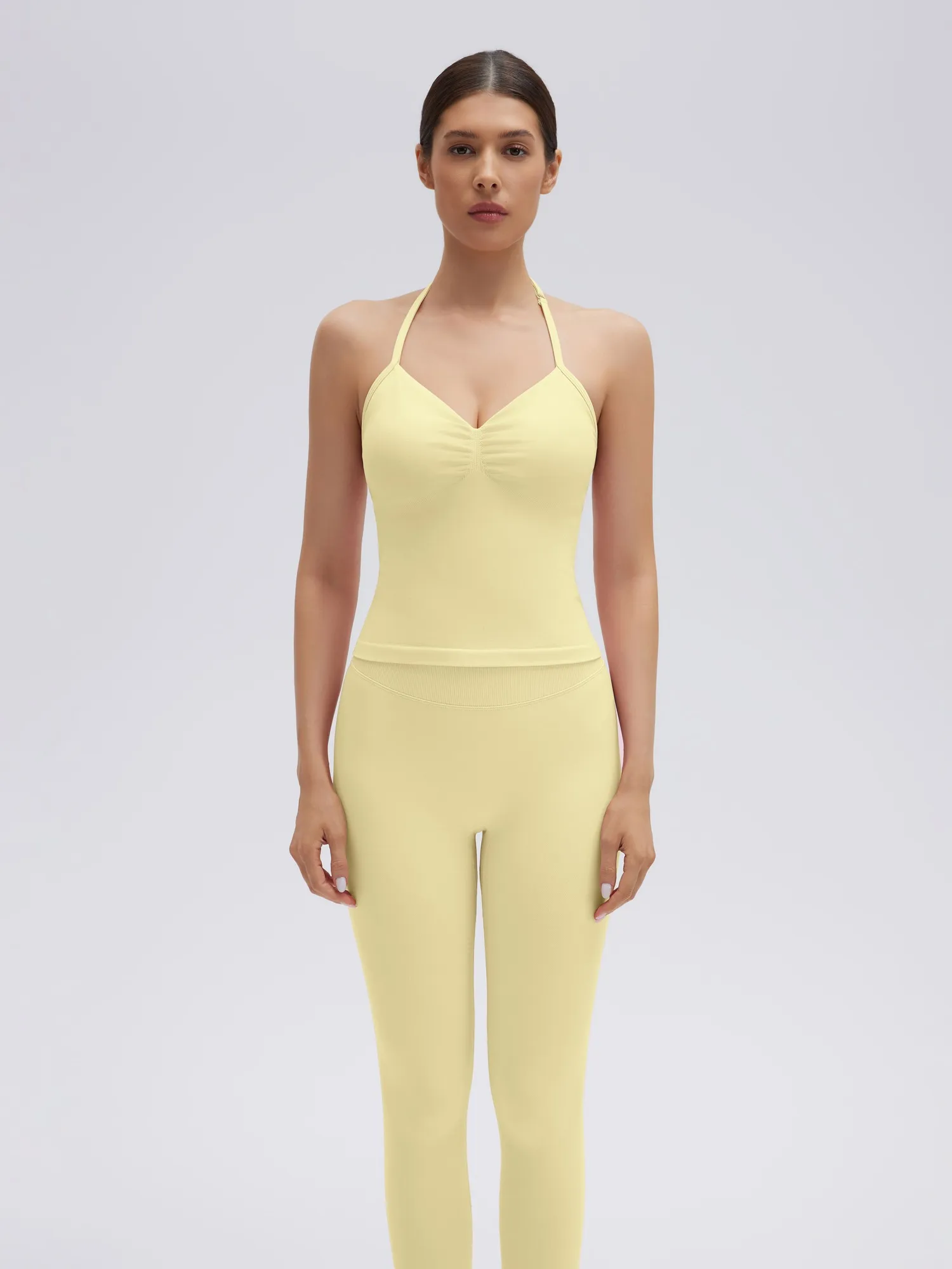 Strappy Halterneck V Neckline Halter Top - Image 25