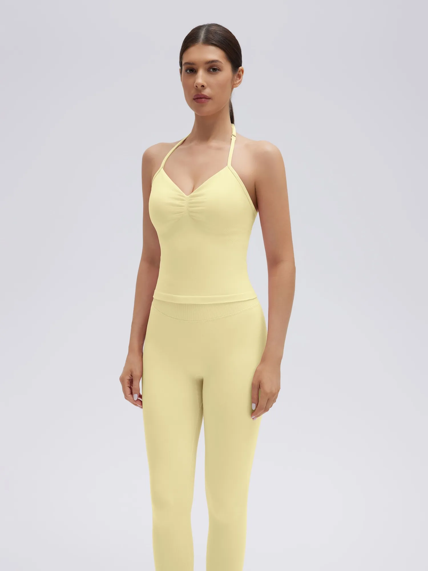 Strappy Halterneck V Neckline Halter Top - Image 26