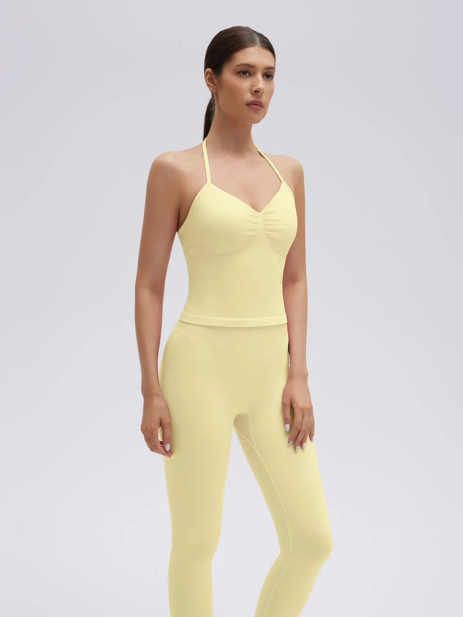 Strappy Halterneck V Neckline Halter Top - Image 27