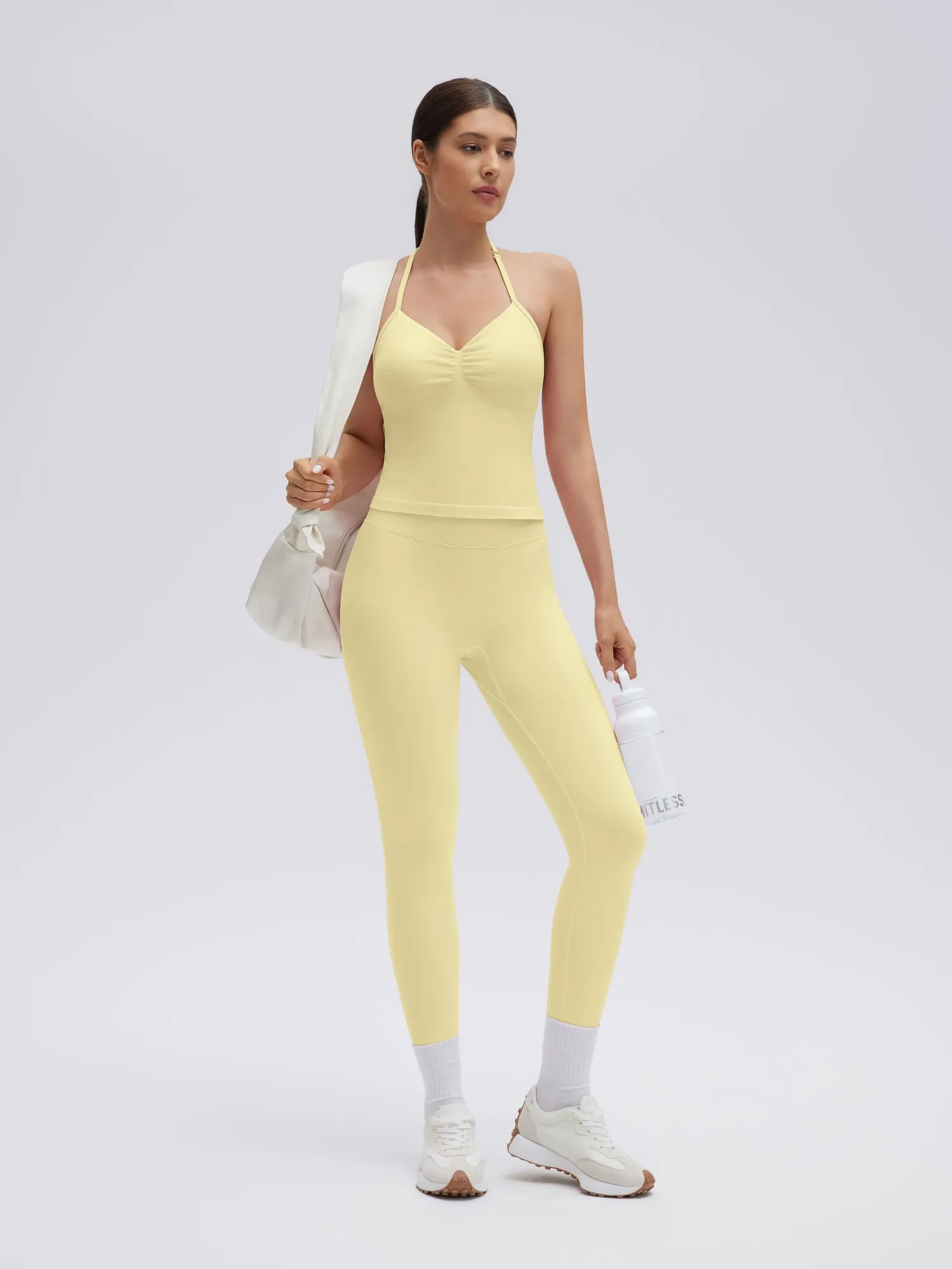 Strappy Halterneck V Neckline Halter Top - Image 29