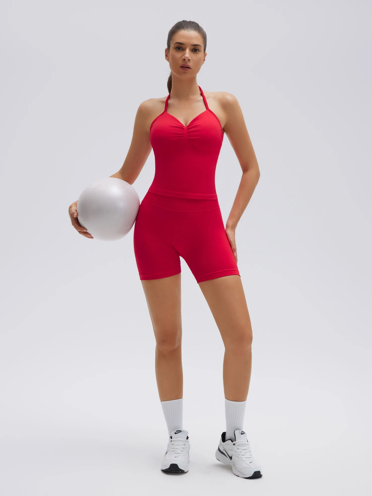 Strappy Halterneck V Neckline Halter Top - Image 35