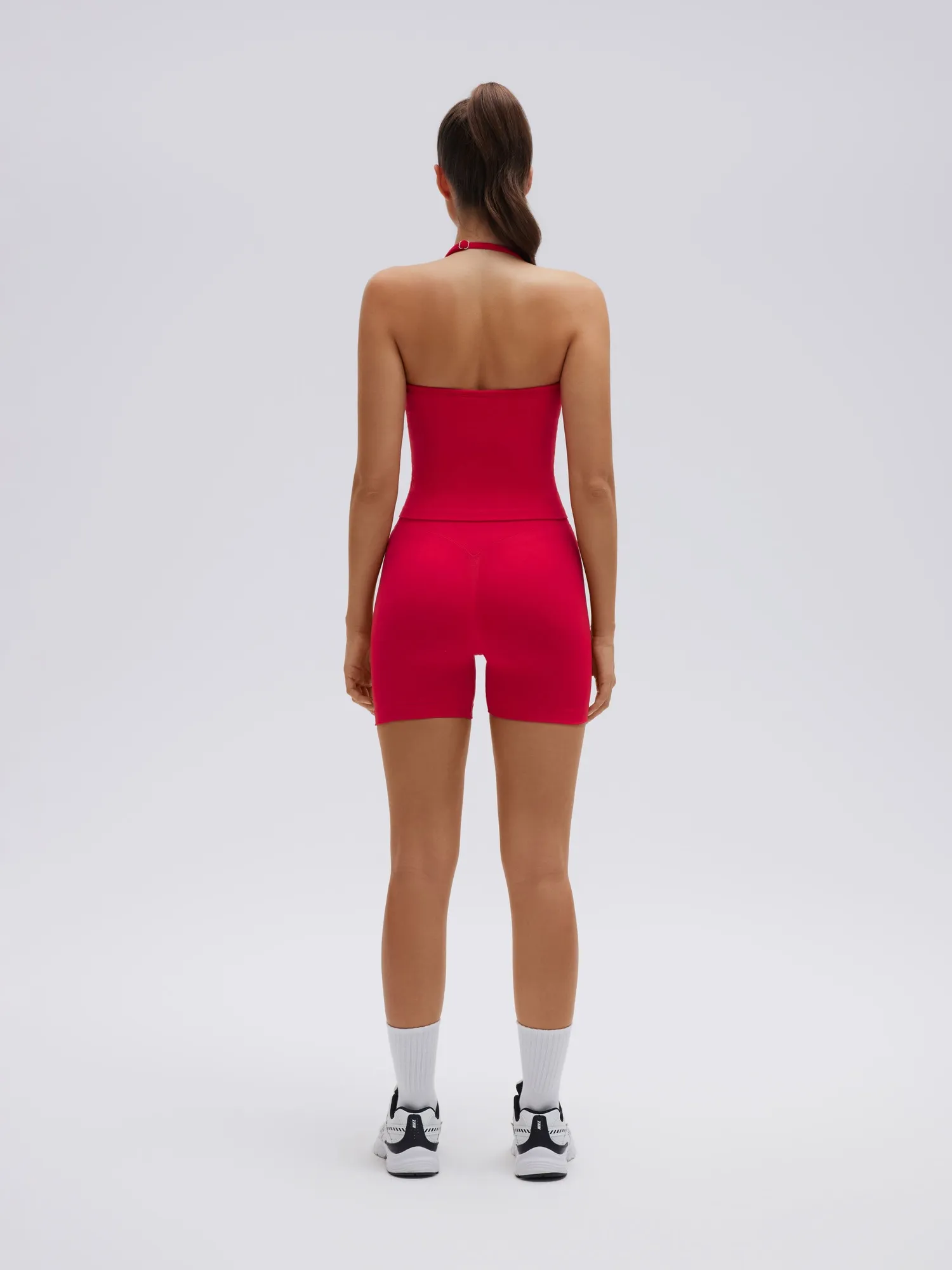 Strappy Halterneck V Neckline Halter Top - Image 36